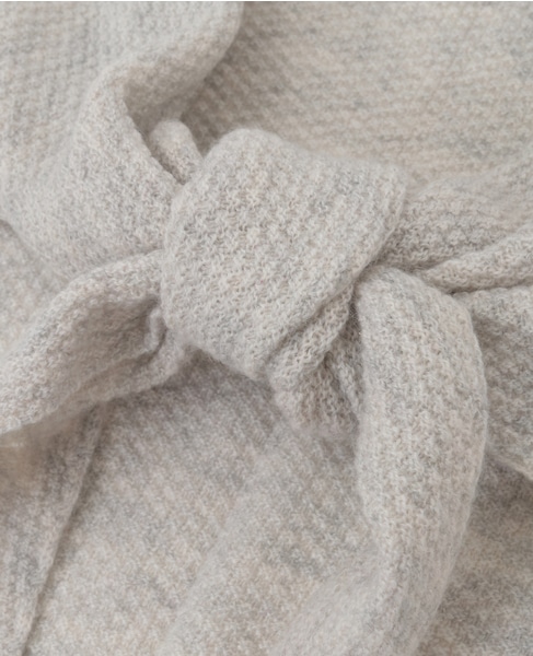 【William Brunton/ウィリアム ブラントン】 ウールヘッドスカーフ 詳細画像 ライトグレー 4