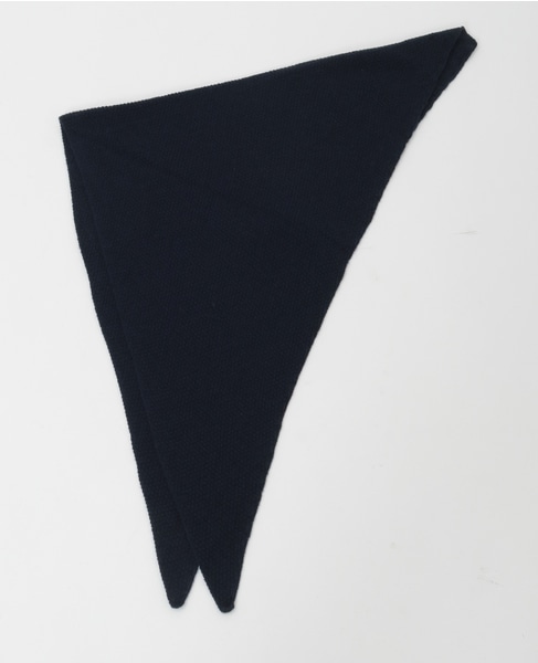 【William Brunton/ウィリアム ブラントン】 ウールヘッドスカーフ 詳細画像 ネイビー 1