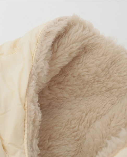 【TAION /タイオン】リバーシブルダウンマフラー 詳細画像 オフホワイト 3