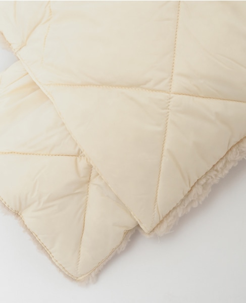 【TAION /タイオン】リバーシブルダウンマフラー 詳細画像 オフホワイト 4