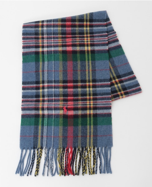 【PORO RALPH LAUREN/ポロラルフローレン】リサイクルクラシックプラッドスカーフ