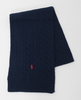 【PORO RALPH LAUREN/ポロラルフローレン】クラシックケーブルスカーフ