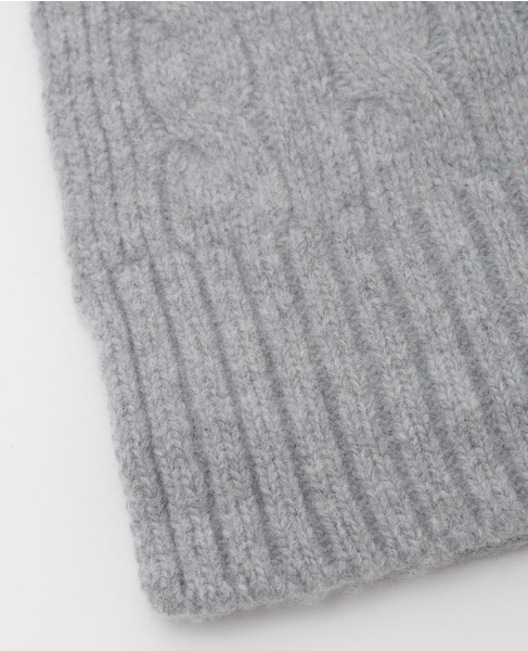 【PORO RALPH LAUREN/ポロラルフローレン】クラシックケーブルスカーフ 詳細画像 グレー 6