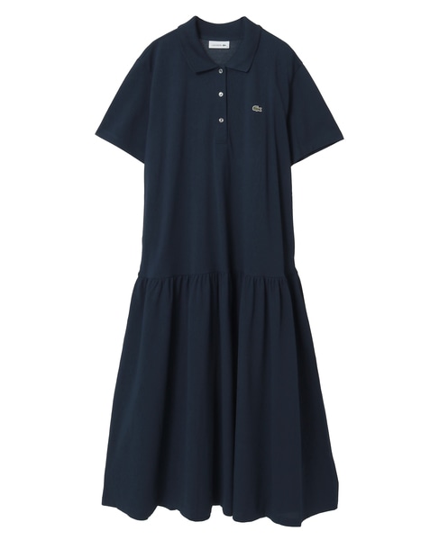 【LACOSTE/ラコステ】ロング丈ポロドレス 詳細画像 ネイビー 1