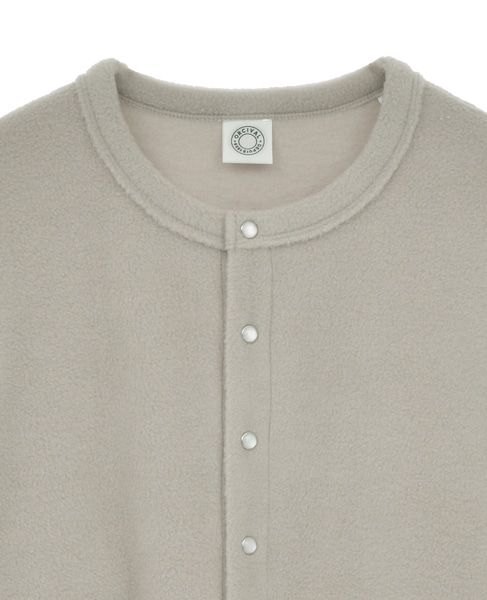 【ORCIVAL/オーシバル】 CREW NECK CARDIGAN 詳細画像 グレイッシュベージュ 3