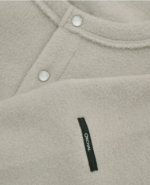 【ORCIVAL/オーシバル】 CREW NECK CARDIGAN 詳細画像 グレイッシュベージュ 6