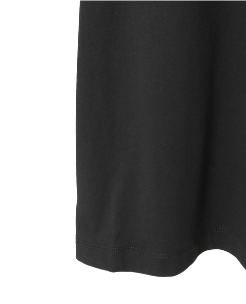 【LACOSTE/ラコステ】ネーム＆ワニロゴパッチオーバーサイズTシャツ 詳細画像 ブラック 5