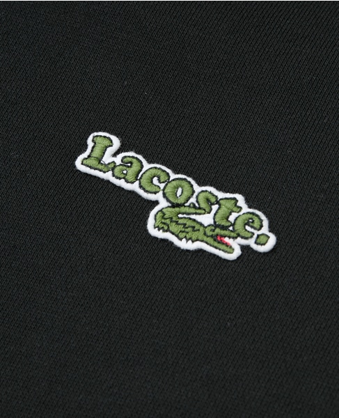 【LACOSTE/ラコステ】ネーム＆ワニロゴパッチフーディ 詳細画像 ブラック 6