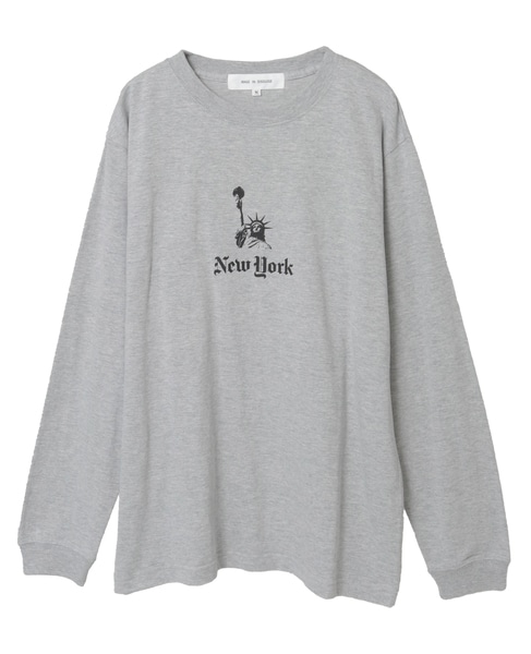 【ANGE IN DISGUISE/アンジ イン ディスガイズ】ロングスリーブTシャツ 詳細画像 グレー 1