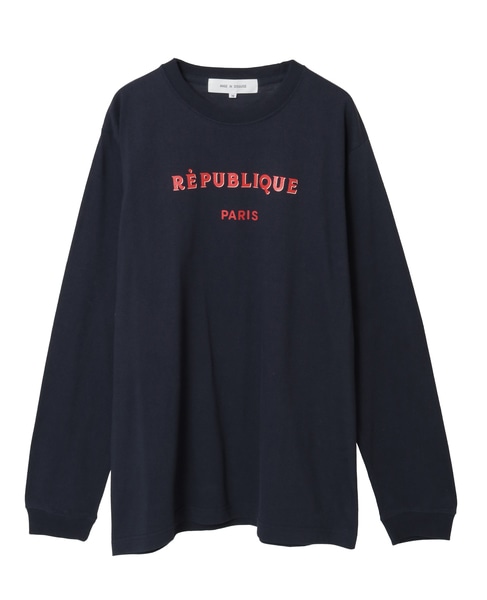 【ANGE IN DISGUISE/アンジ イン ディスガイズ】ロングスリーブTシャツ 詳細画像 ダークネイビー 1