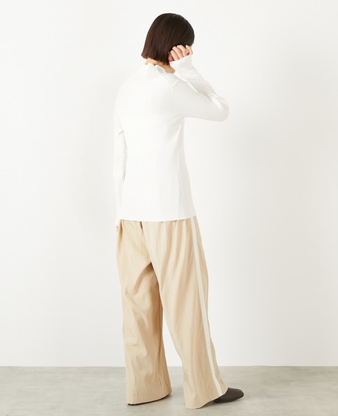 【ワイドリブボトルネックプルオーバー】 詳細画像 オフホワイト 6