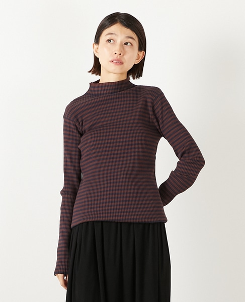 【ワイドリブボトルネックプルオーバー】 詳細画像 ブラウン系その他 1