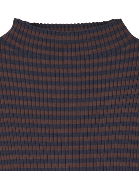 【ワイドリブボトルネックプルオーバー】 詳細画像 ブラウン系その他 11