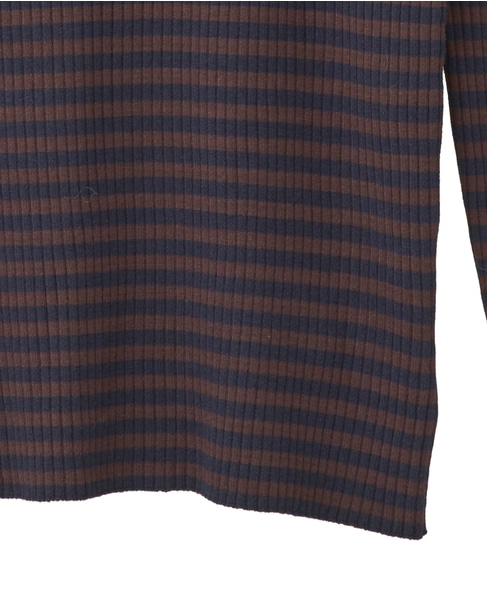 【ワイドリブボトルネックプルオーバー】 詳細画像 ブラウン系その他 13