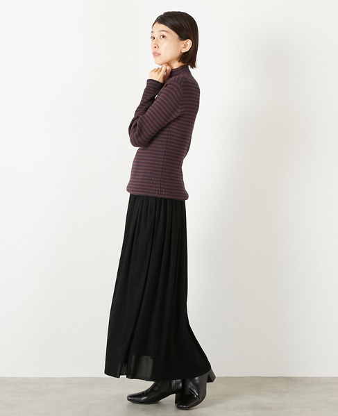 【ワイドリブボトルネックプルオーバー】 詳細画像 ブラウン系その他 3