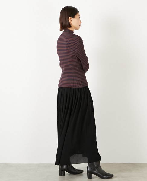 【ワイドリブボトルネックプルオーバー】 詳細画像 ブラウン系その他 5