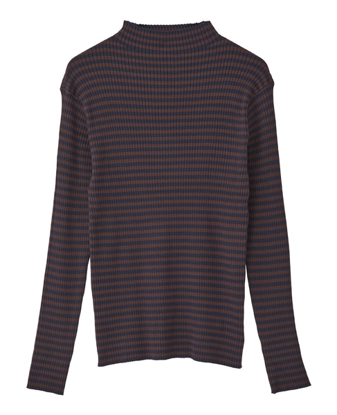 【ワイドリブボトルネックプルオーバー】 詳細画像 ブラウン系その他 9