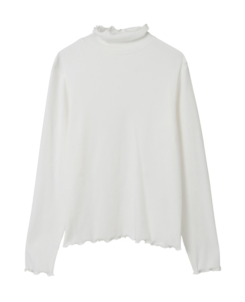 【スパンテレコタートルネック】 詳細画像 オフホワイト 11