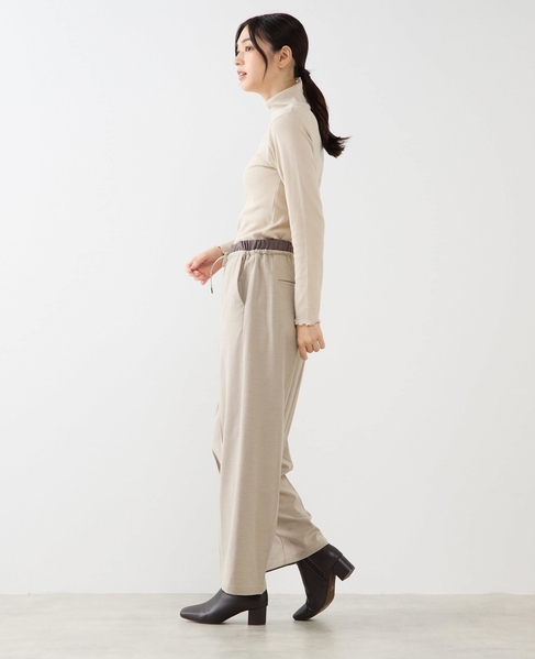 【スパンテレコタートルネック】 詳細画像 ベージュ 4