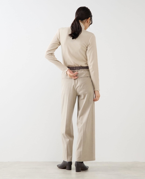 【スパンテレコタートルネック】 詳細画像 ベージュ 5