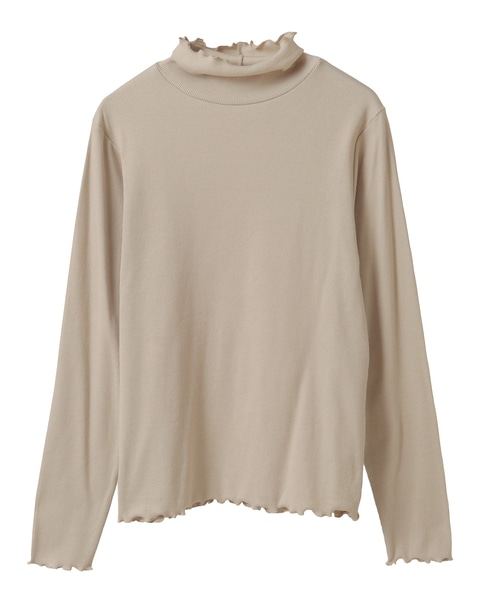 【スパンテレコタートルネック】 詳細画像 ベージュ 9