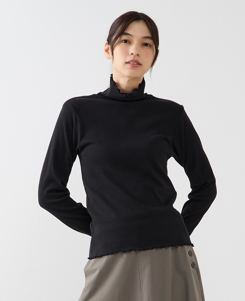 【スパンテレコタートルネック】 詳細画像 ブラック 1