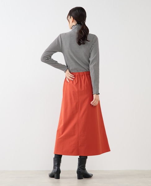 【スパンテレコタートルネック】 詳細画像 ホワイト×ブラック 5