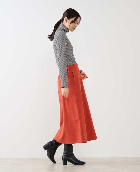 【スパンテレコタートルネック】 詳細画像 ホワイト×ブラック 7