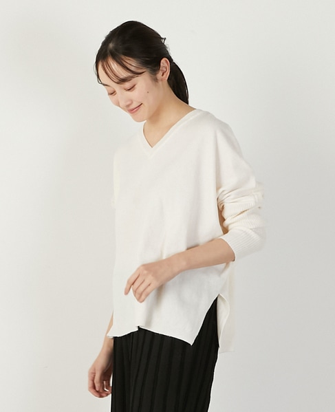 ウォッシャブルドルマンプルオーバー 詳細画像 アイボリー 2