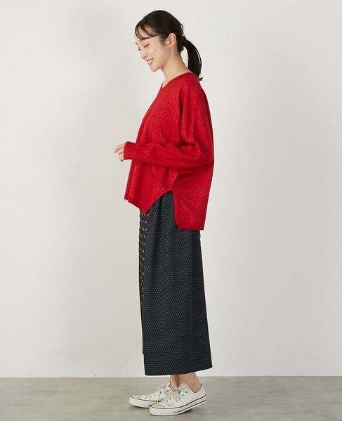 ウォッシャブルドルマンプルオーバー 詳細画像 レッド 7