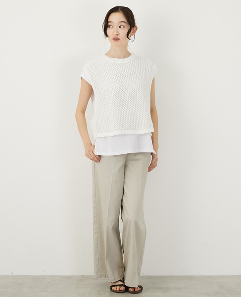 テープヤーン2WAYビスチェ 詳細画像 オフホワイト 2