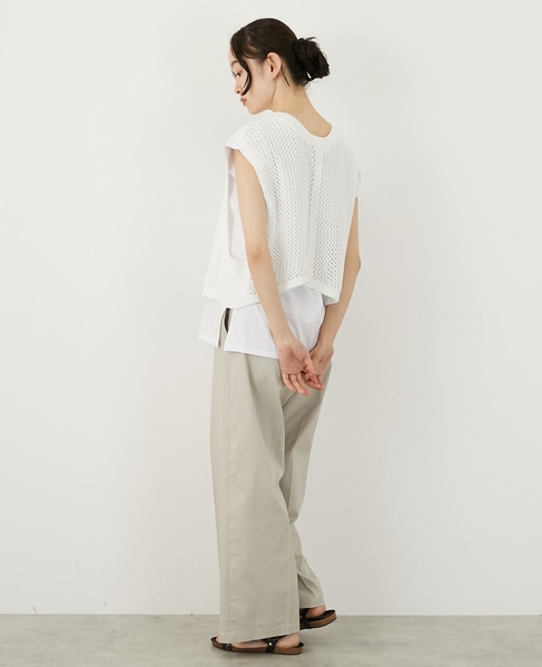 テープヤーン2WAYビスチェ 詳細画像 オフホワイト 4