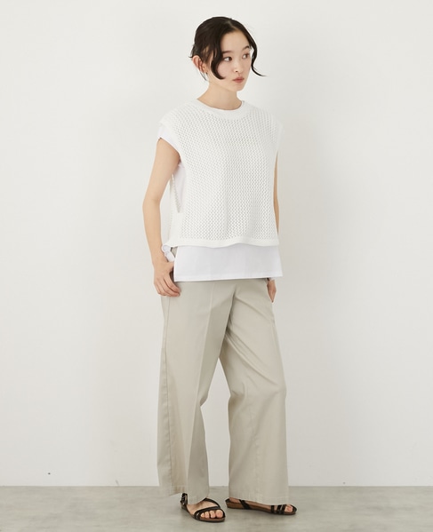 テープヤーン2WAYビスチェ 詳細画像 オフホワイト 6