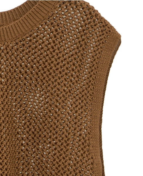 テープヤーン2WAYビスチェ 詳細画像 キャメル 11