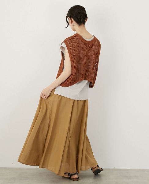 テープヤーン2WAYビスチェ 詳細画像 キャメル 5