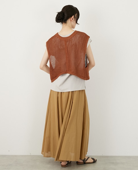 テープヤーン2WAYビスチェ 詳細画像 キャメル 6