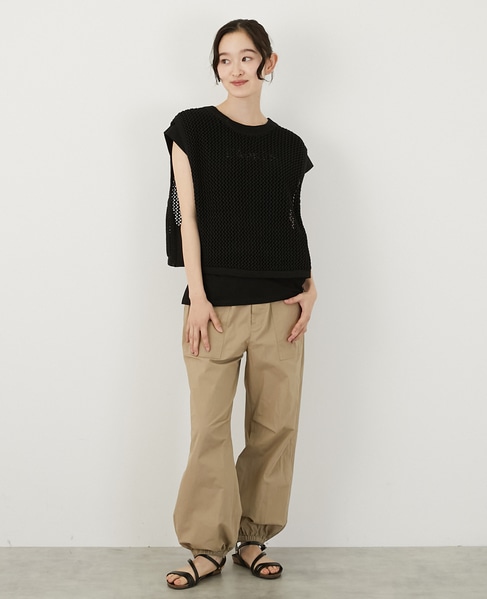 テープヤーン2WAYビスチェ 詳細画像 ブラック 2