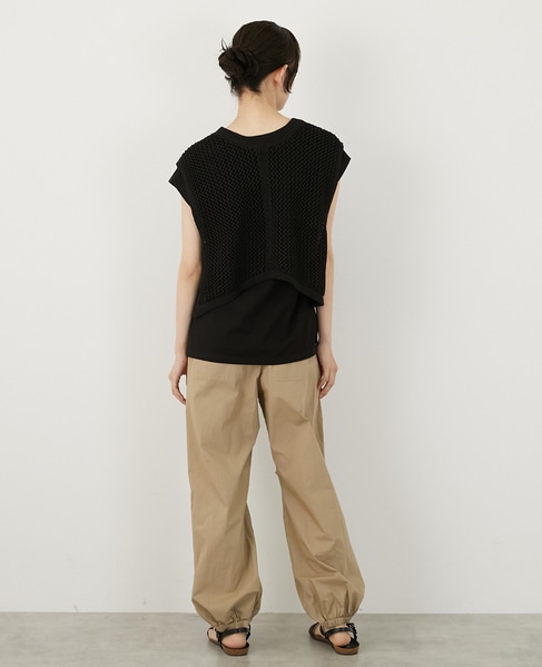 テープヤーン2WAYビスチェ 詳細画像 ブラック 5