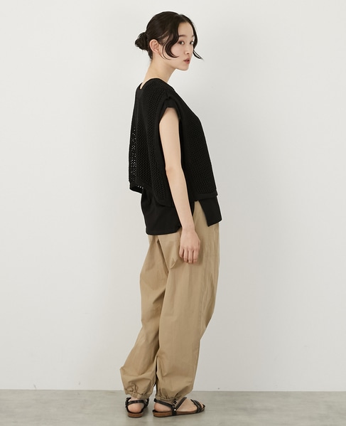 テープヤーン2WAYビスチェ 詳細画像 ブラック 6