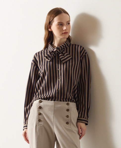 ボウタイブラウス 詳細画像 ネイビー 1