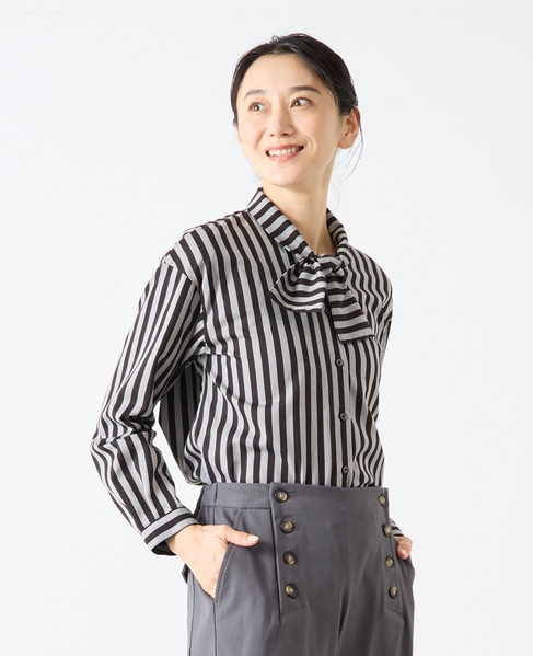 ボウタイブラウス 詳細画像 ブラック 5