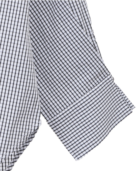 スキッパーブラウス 詳細画像 ホワイト×ブラック 4