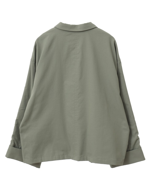 フロントジップショートジャケット 詳細画像 カーキ 10