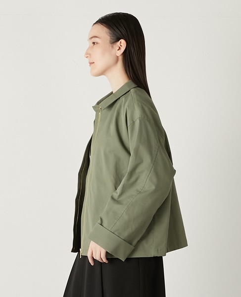 フロントジップショートジャケット 詳細画像 カーキ 2