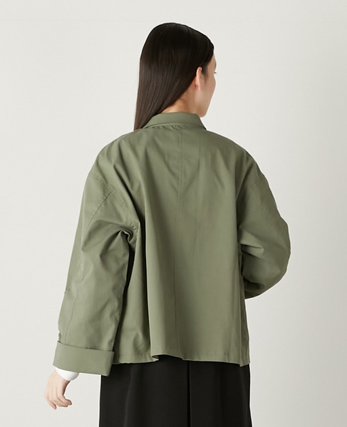 フロントジップショートジャケット 詳細画像 カーキ 3