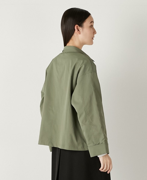 フロントジップショートジャケット 詳細画像 カーキ 4