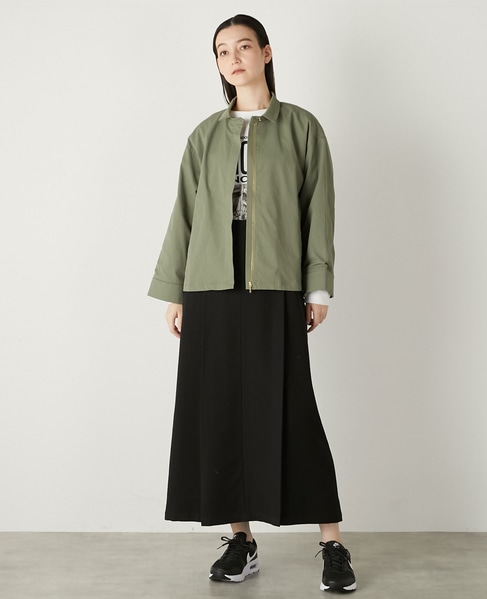 フロントジップショートジャケット 詳細画像 カーキ 6