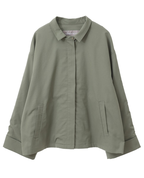 フロントジップショートジャケット 詳細画像 カーキ 9