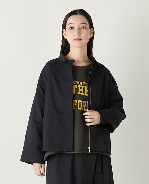 フロントジップショートジャケット 詳細画像 ネイビー 1