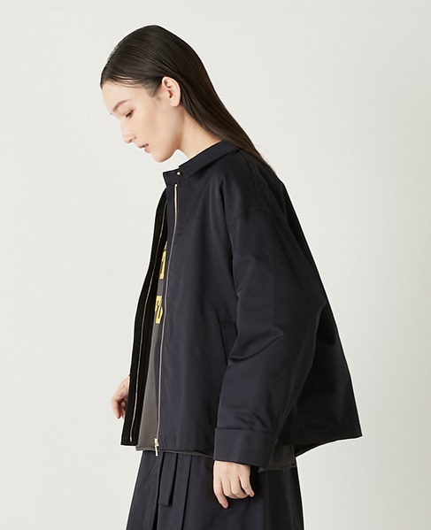 フロントジップショートジャケット 詳細画像 ネイビー 2